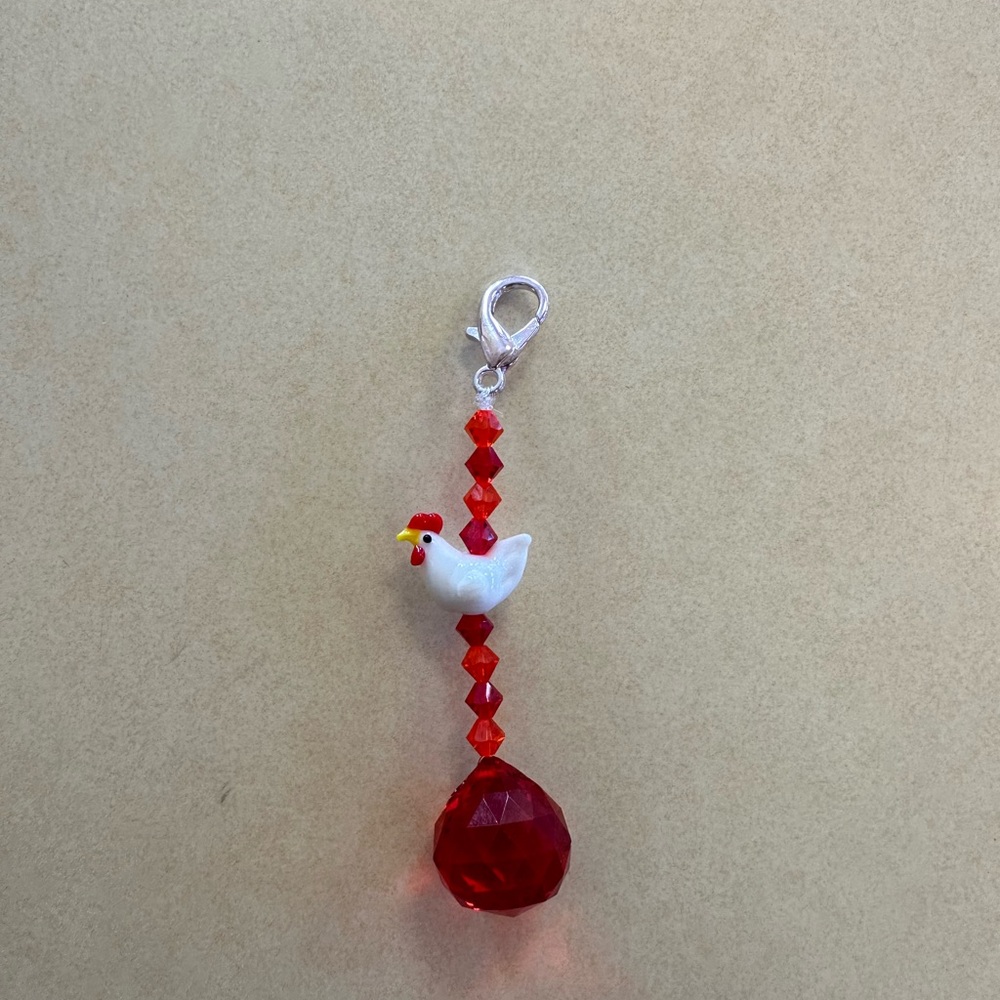 Handmade Chicken Keychains - Picture 2 of 4